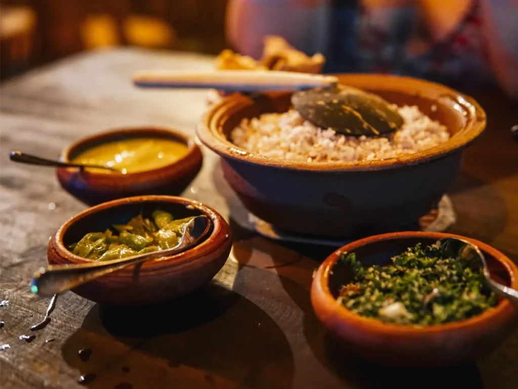Rice and curry from Sara Kitchen, a top place to eat in Madiha