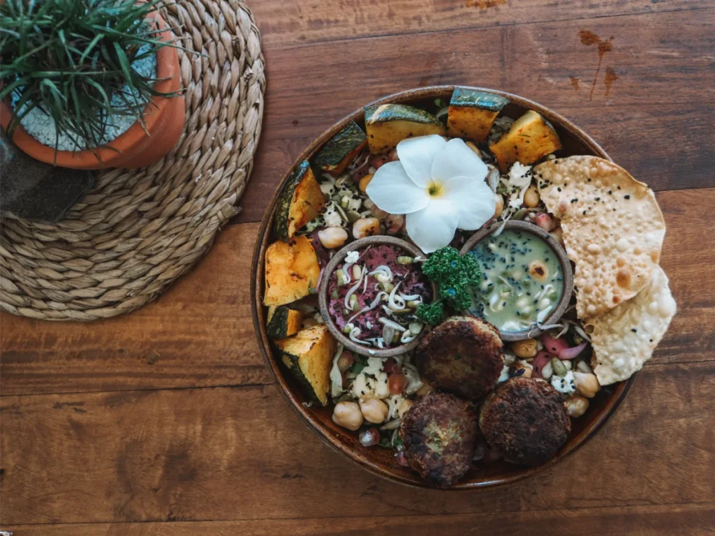 Buddha bowls served in a Madiha restaurant