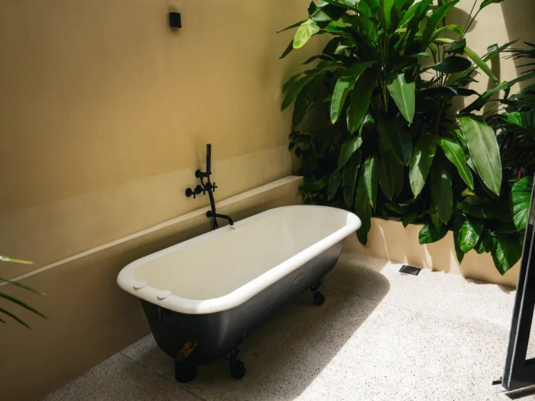 A bathtub in the bathrooms for Meraki in Madiha.
