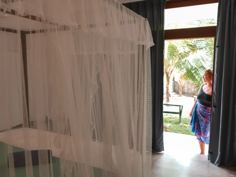 The bedroom at New Ocean Breeze Villa, a good budget option to stay in Madiha