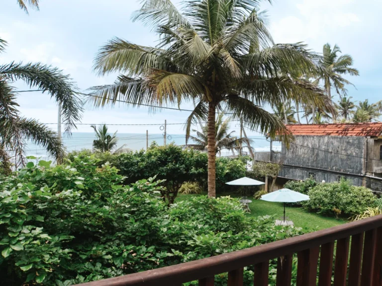 The views from the balcony at the Savenrose hotel