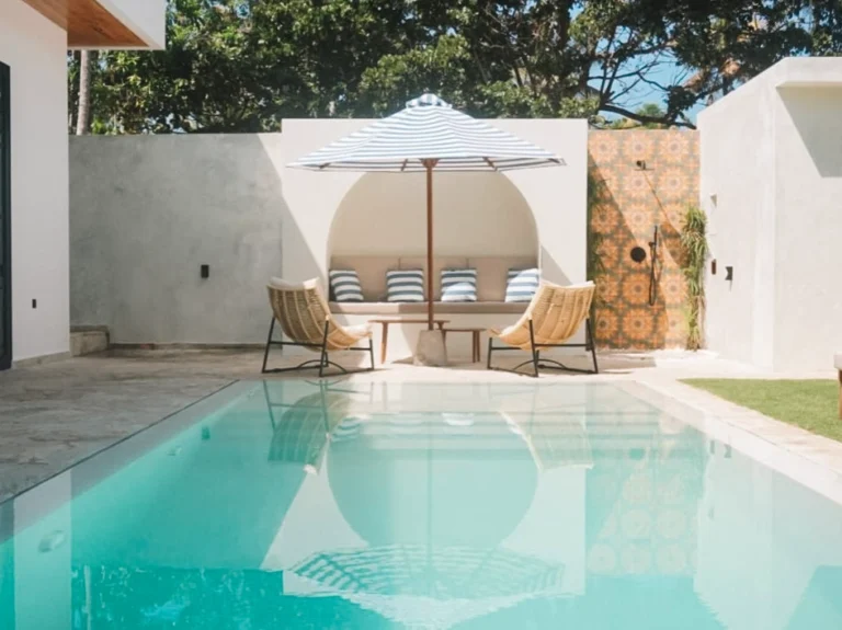 The pool and seating area at Villa Noelia, a top place to stay in Madiha