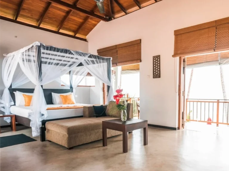 The master bedroom in Villa Oceane, a top place to stay in Madiha