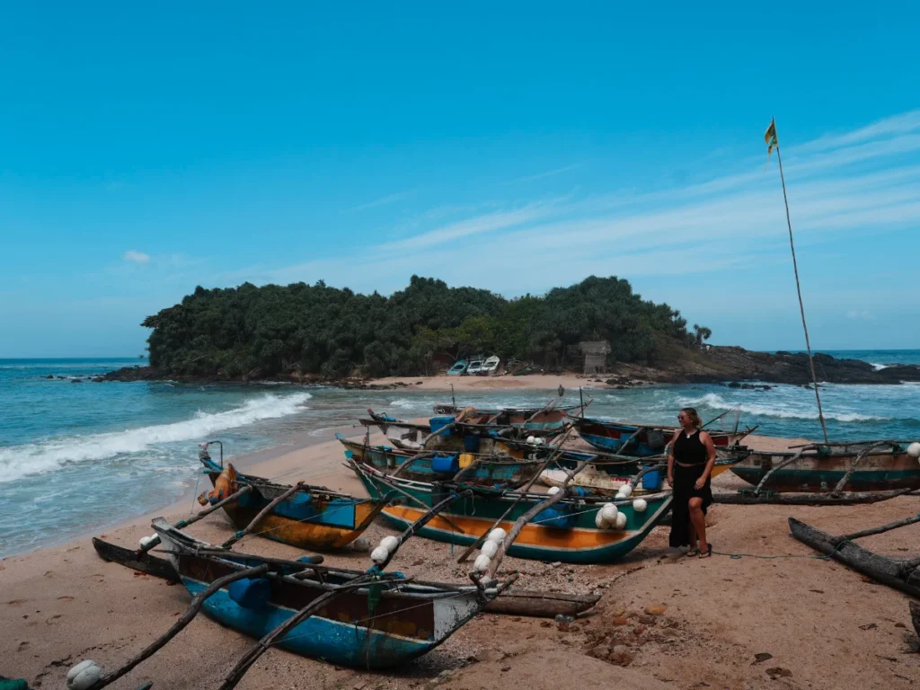 Tranquil beach scene Blue Beach, Sri Lanka - Best beaches near Hiriketiya