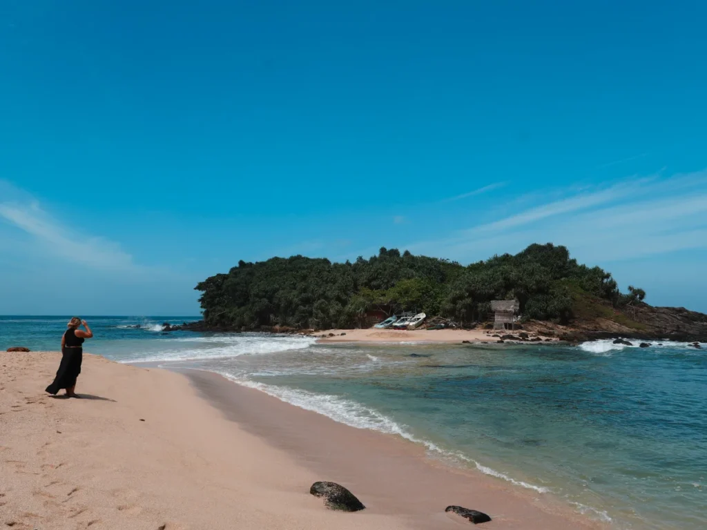 Blue Beach Nilwella sandbar - A must-see beach near Hiriketiya, Sri Lanka